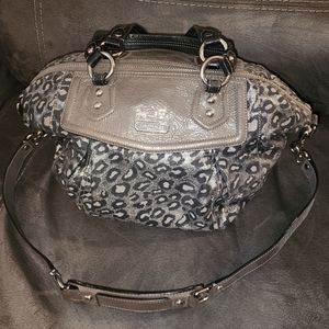 Coach Lurex Ocelot Cheetah Satchel